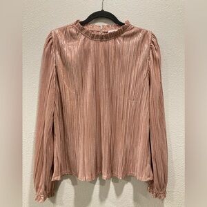 Socialite Metallic Rose Blouse